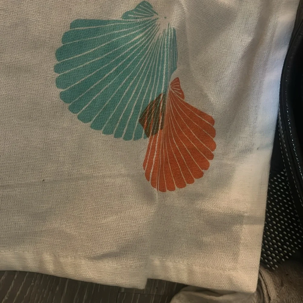 WEST ELM lobster/beachy dish towel plus freebie